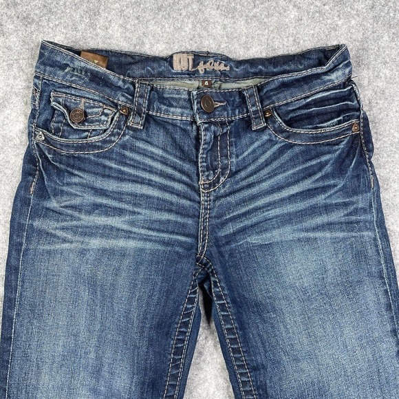 Kut from the Kloth KC564MA1N Crop Capri Embroidered Flap Pocket Jeans Size 4 - Picture 2 of 11